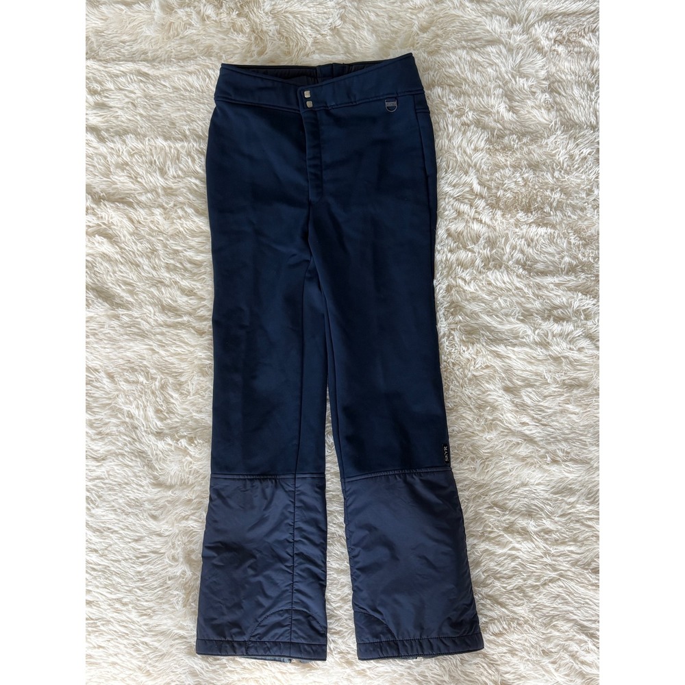 SKYR Mens Ski Snow Pants Navy Blue Wool‎ Blend Zip Bottoms Size 32R